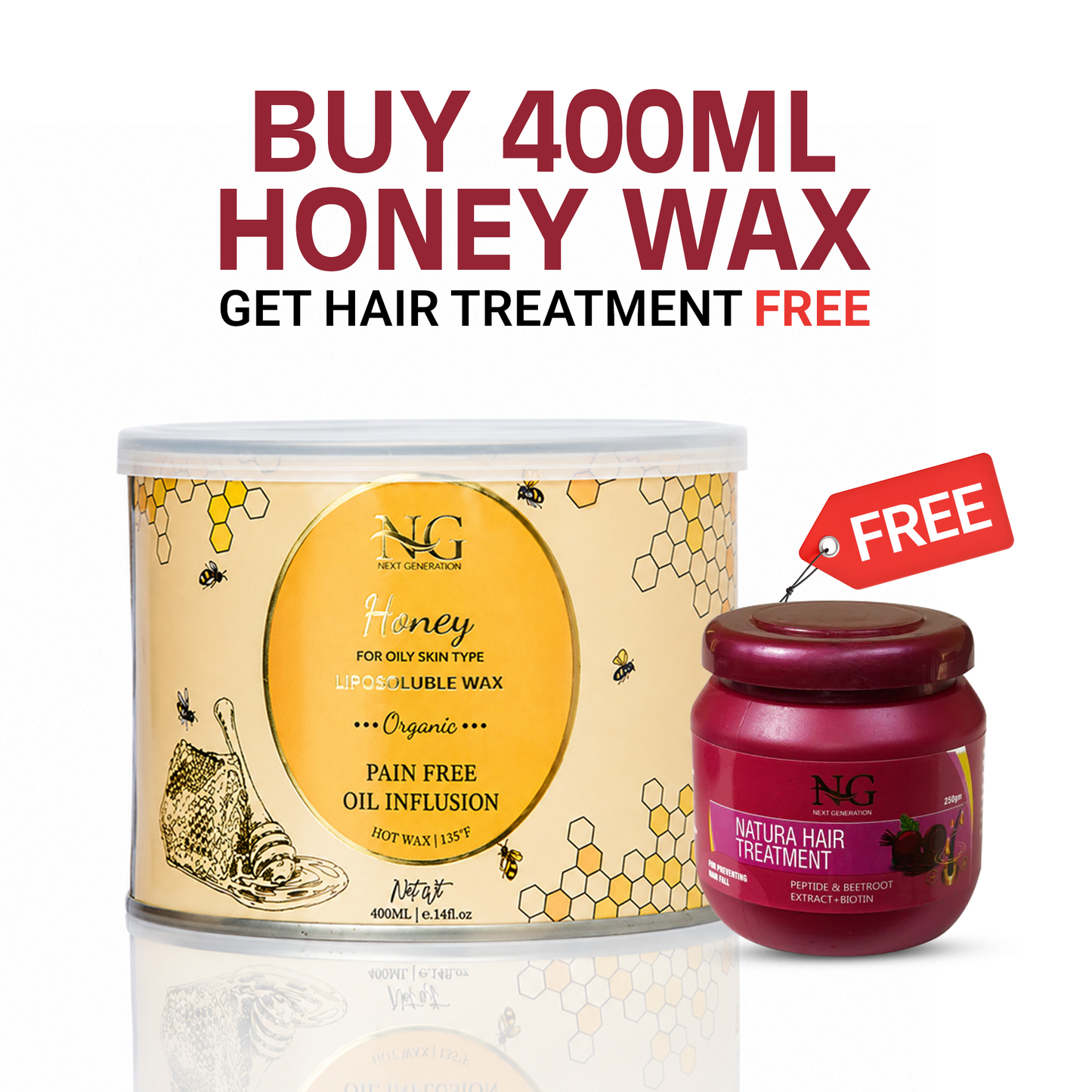 LIPOSOLUBLE PAIN FREE WAX — HONEY