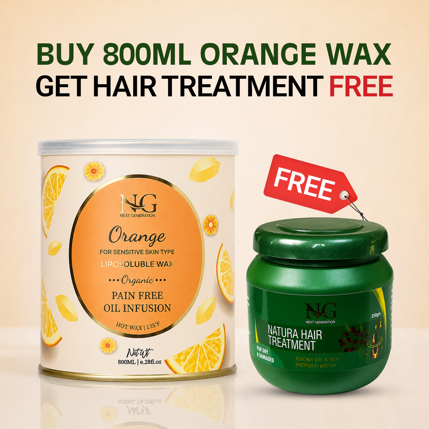 LIPOSOLUBLE PAIN FREE WAX — ORANGE