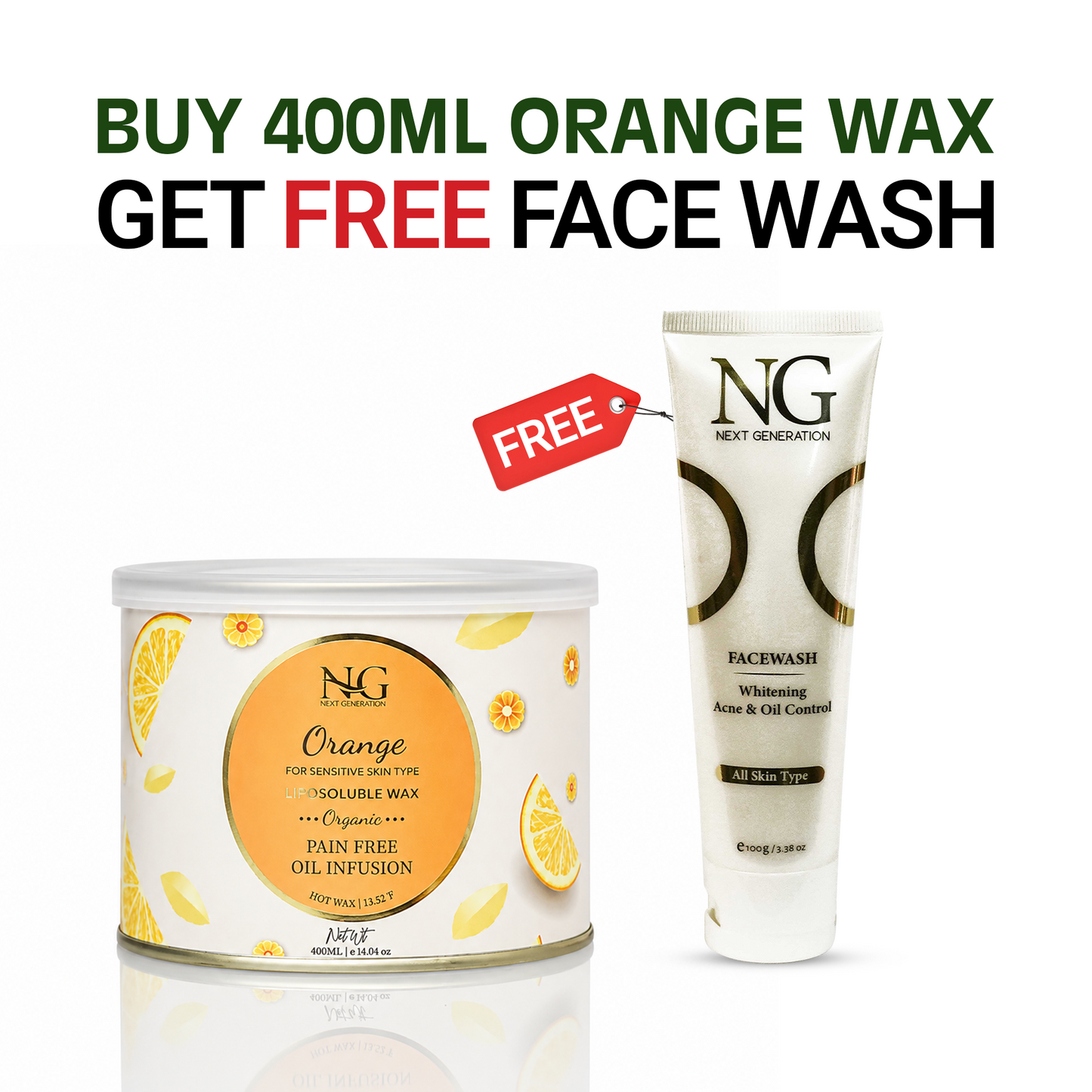 LIPOSOLUBLE PAIN FREE WAX — ORANGE